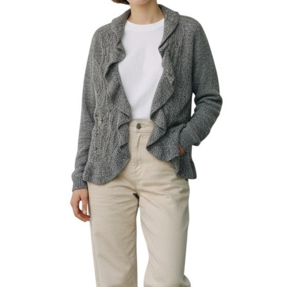 Y2K waterfall knit sweater Women's size Large